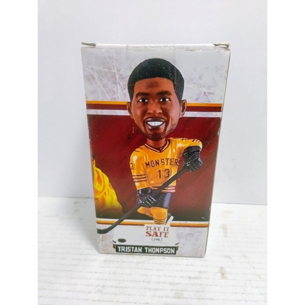 2015 LAKE ERIE MONSTERS CLEVELAND TRISTAN THOMPSON PLAY IT SAFE BOBBLEHEAD